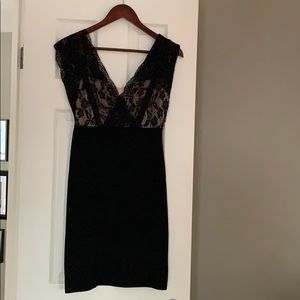 Black / nude lace dress